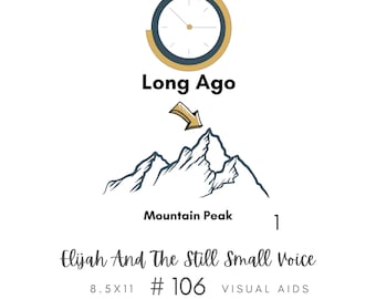 Elijah And The Still Small Voice #1056 Visual Aid, Flip Chart, Learning Help for LDS Primary Singing Time