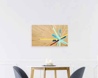 Arte de pared de roble