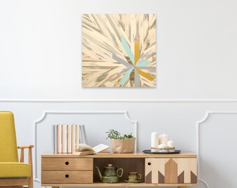 Arte de pared de pino azul