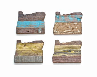 Imán de madera recuperada - OREGON