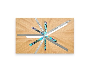 Arte de pared de roble