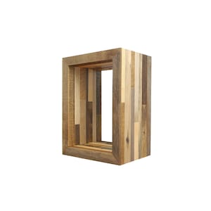 Reclaimed wood end table