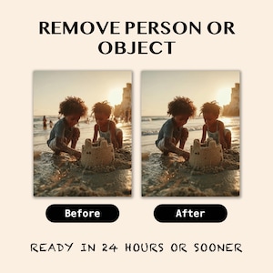 Remove Person or Objects from Photo - Professional Photo Editing Service - Background Fix - Fast 24h Delivery