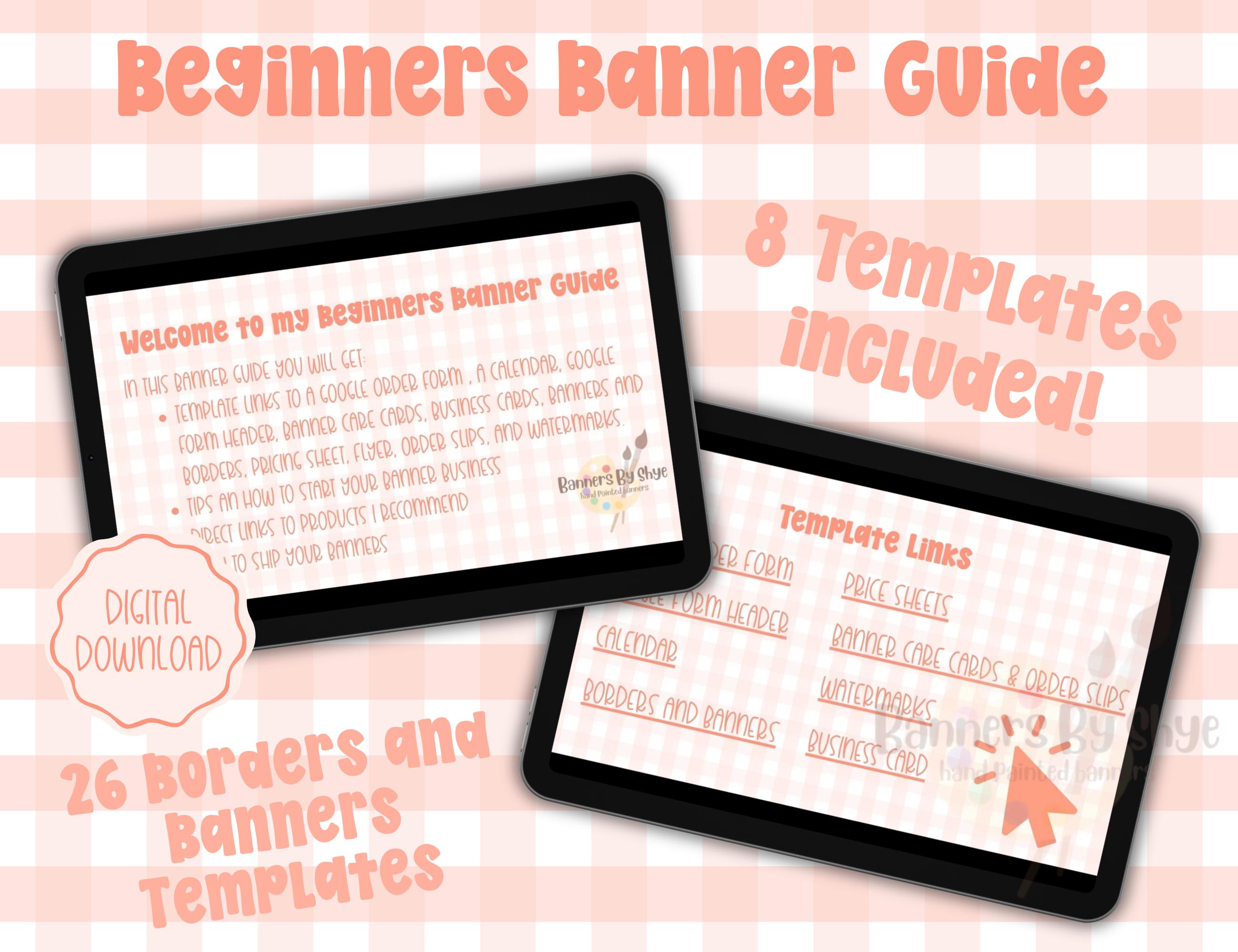 Banner Guide Beginners Banner Guide - Hand Painted Banners Powerpoint - Template ...