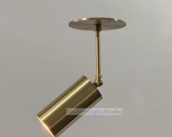 Mid Century Adjustable Spotlight Spot Light Fixture | 1 Light Ceiling Spot Light | Directional Lighting | Spot Light Retro Ceiling Light