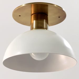Modern 1 Small Light Flush Mount Light |  Modern Brass Vanity Light Kitchen Light Fixture
