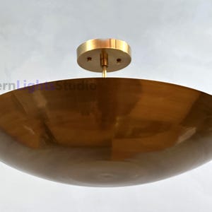 Handmade Brass Sputnik Chandelier: Mid-Century Modern Ceiling Light