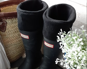 Liners, Black Boot Cuffs, Boot Toppers, Fleece Boot Liners,Cold Weather,  Fleece Sock, Size Sm/med  (6-8.5 )and Lg/Xlg  (9-11)