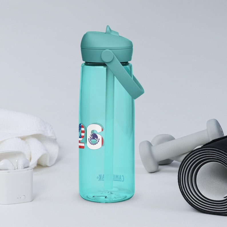 Evo8Dev Flip Straw Water Bottle - Thumbnail 5