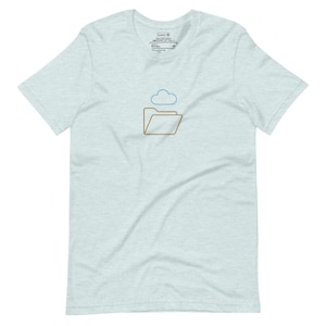 Cloud Storage T-Shirt – Whimsical Minimal Cloud Graphic Tee for Dreamers