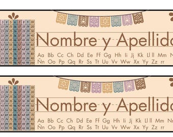 Cielito Lindo Table Name Tags - EDITABLE