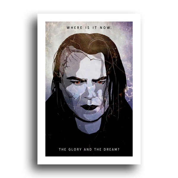 Caliban - Penny Dreadful - Frankensteins Monster - Original Minimalistisches Retro Kunst Poster Print - 13x19