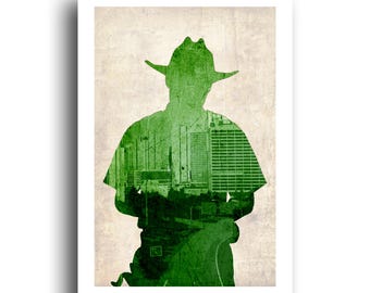 The Walking Dead - Original  Art Print Poster - Rick Grimes - 13x19
