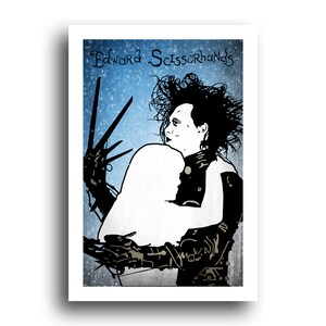 Edward Scissorhands - Johnny Depp - Winona Ryder - Tim Burton - 13 x 19