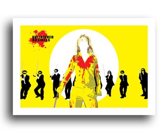 Kill Bill - The Bride - Uma Thurman - Crazy 88's - Quentin Tarantino - Poster 13x19