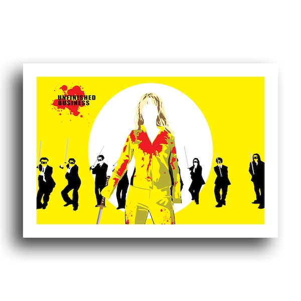 Kill Bill - The Bride - Uma Thurman - Crazy 88's - Quentin Tarantino - Poster 13x19