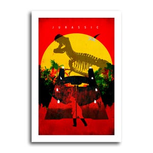 Jurassic Park Movie Poster – Dinosaur Wall Art, 1993 Film Print, T-Rex Adventure Decor, Spielberg Classic, High-Quality Gift - Original