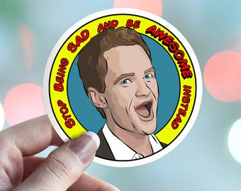 Neil Patrick Harris - Barney Stinson - Waterproof Vinyl Sticker