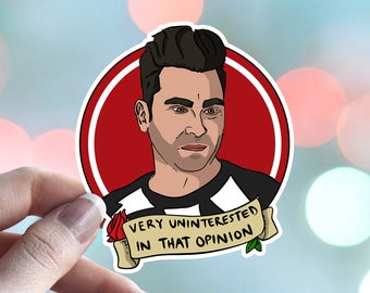 David Rose - Schitt's Creek - Waterproof Vinyl Sticker - water bottle laptop bullet journal car window bujo dishwasher