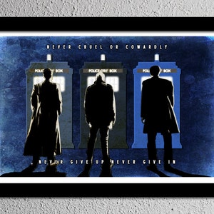 Doctor Who Poster Day of the Doctor Art Print 50th Anniversary Dr Promise Original Wall Decor 13x19 image 2