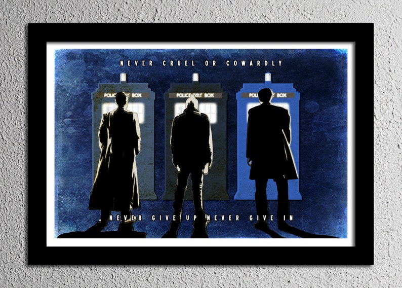 Doctor Who Poster Day of the Doctor Art Print 50th Anniversary Dr Promise Original Wall Decor 13x19 image 2