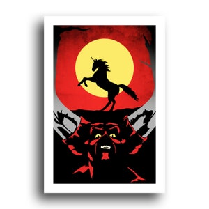Legend - Tim Curry - Tom Cruise - Original Minimalist Art Poster Print 13x19