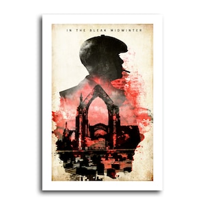 Peaky Blinders Poster - Thomas Shelby Art Print - Cillian Murphy - Original Minimalist Retro Wall Decor 13x19