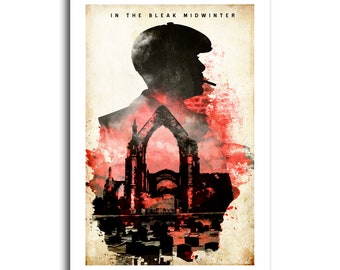 Peaky Blinders Poster - Thomas Shelby Art Print - Cillian Murphy - Original Minimalist Retro Wall Decor 13x19