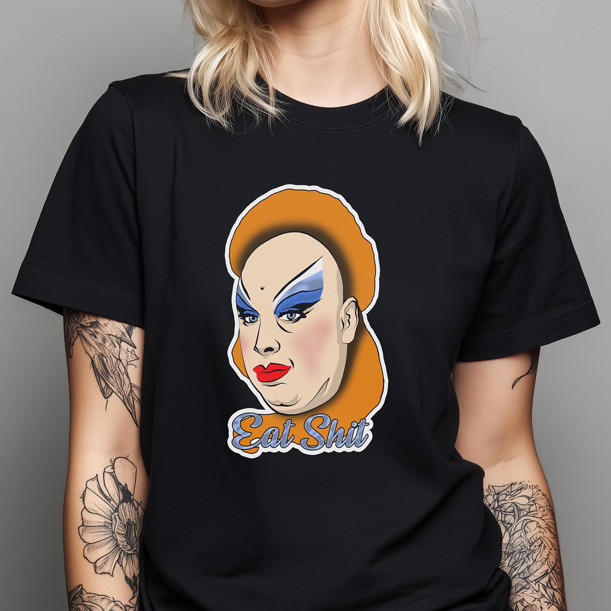 Divine Eat Shit Pink Flamingo Unisex Jersey Short Sleeve Tee
