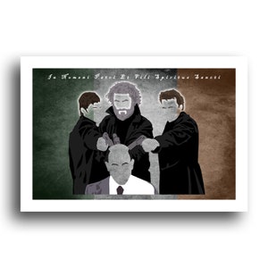 Póster de los Boondock Saints - Impresión artística de Norman Reedus - Decoración de pared de Sean Patrick Flanery - Aequitas et Veritas 13x19