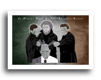 Boondock Saints Poster - Norman Reedus Art Print -  Sean Patrick Flanery Wall Decor - Aequitas et Veritas 13x19