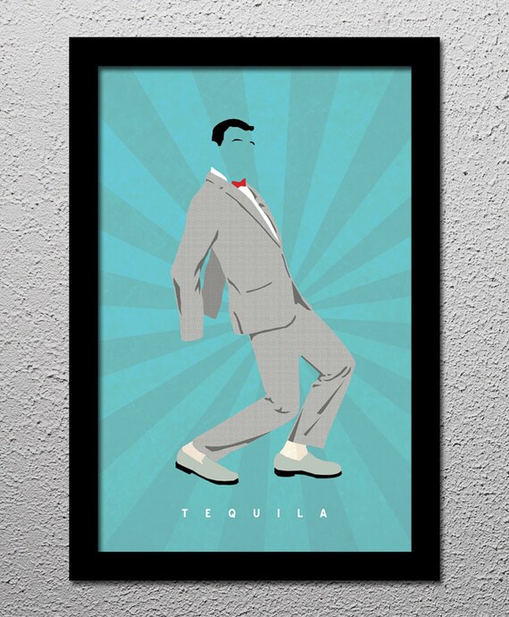 Pee Wee Herman Paul Reubens Tequila 13x19 Etsy