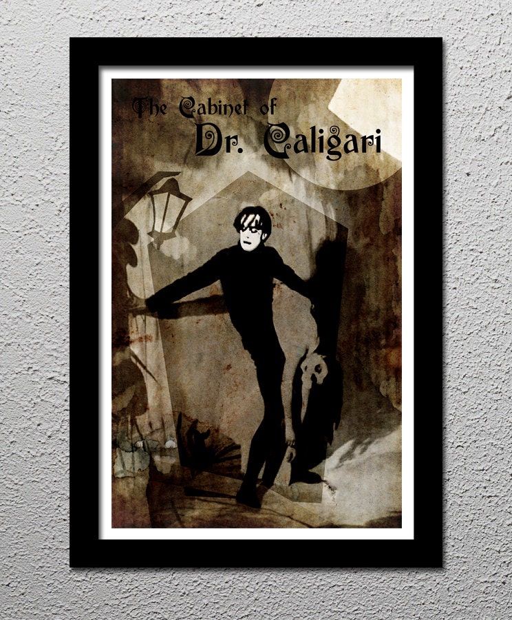 The Cabinet Of Dr Caligari The Somnambulist Horror Movie Etsy