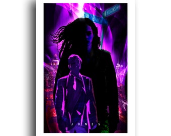 Jessica Jones - Krysten Ritter - Marvel - Original Minimalist Art Poster Print 13x19