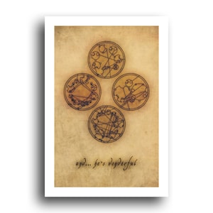 Doctor Who Circular Gallifreyan - Original Art Poster Print 13x19