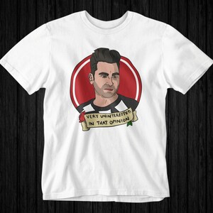 David Rose heeft geen interesse in die mening Schitt&#39;s Creek, uniseks jersey T-shirt met korte mouw