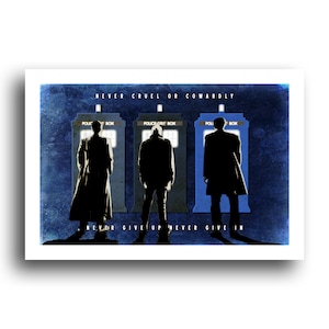 Doctor Who Poster - Day of the Doctor Art Print -  50th Anniversary Dr Promise - Original Wall Decor 13x19