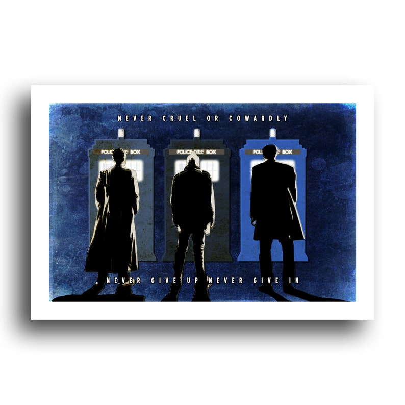 Doctor Who Poster Day of the Doctor Art Print 50th Anniversary Dr Promise Original Wall Decor 13x19 image 1