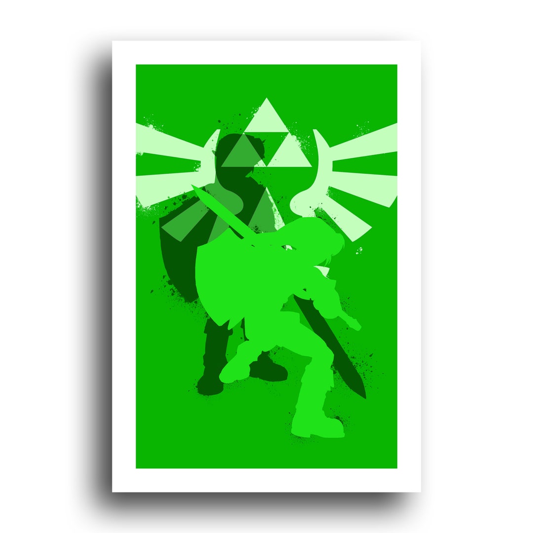 Legend of Zelda Green Variant Link Nintendo Gamer Etsy