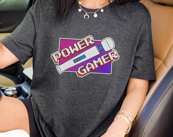 Camiseta de manga corta unisex con diseño de varita mágica de Hitachi Power Gamer para adultos