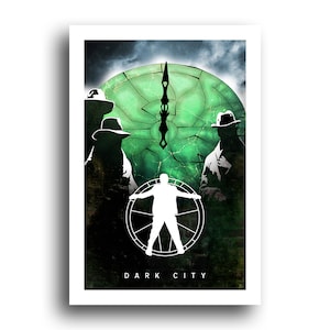 Póster de Dark City: póster de arte minimalista original de la película, impresión de 13 x 19