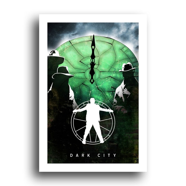 Dark City - Rufus Sewell - Art Poster Print  - Original Minimalist Art Poster Print 13x19