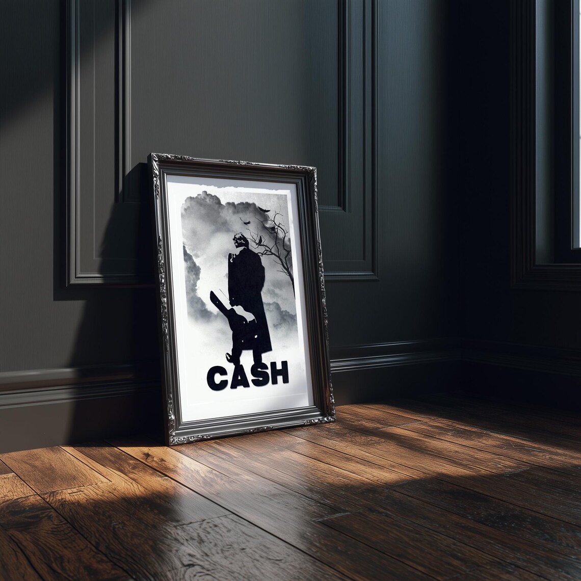Johnny Cash Original Limited Edition Art Poster Print - Country Music ...