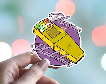 Phasmophobia EMF Detector Waterproof Vinyl Sticker - Phasmofabulous Design - Horror Game - EMF - Ghost Hunter - water bottle laptop