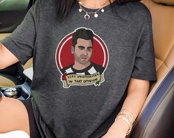 David Rose Uninterested in That Opinion Schitt's Creek Unisex Jersey Short Sleeve Tee