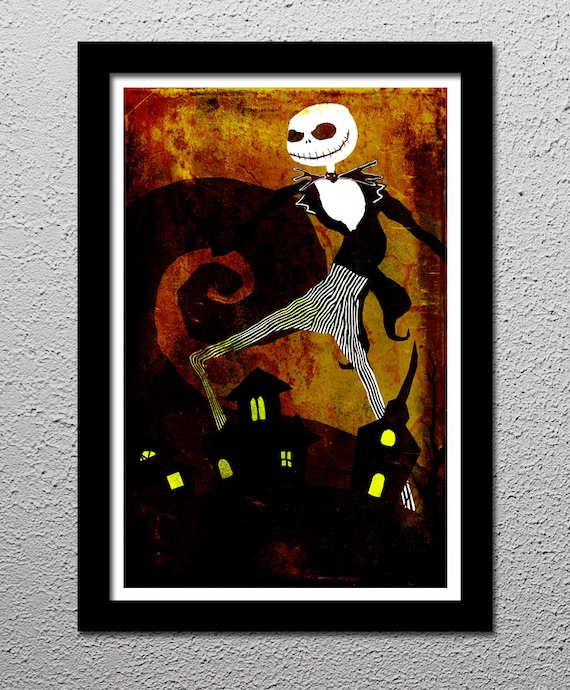 Nightmare Before Christmas - Tim Burton - Jack Skellington 13x19