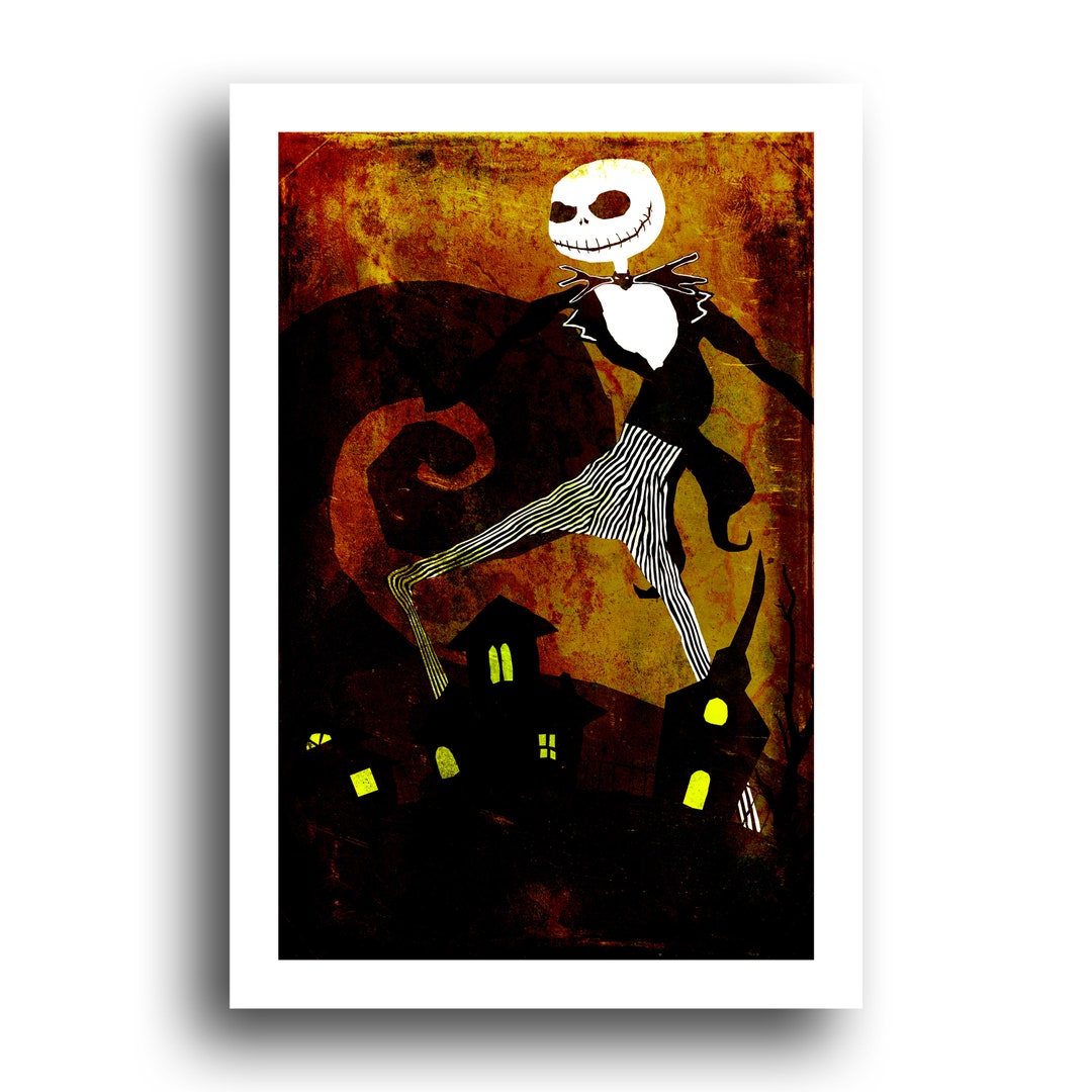 Nightmare Before Christmas - Tim Burton - Jack Skellington 13x19