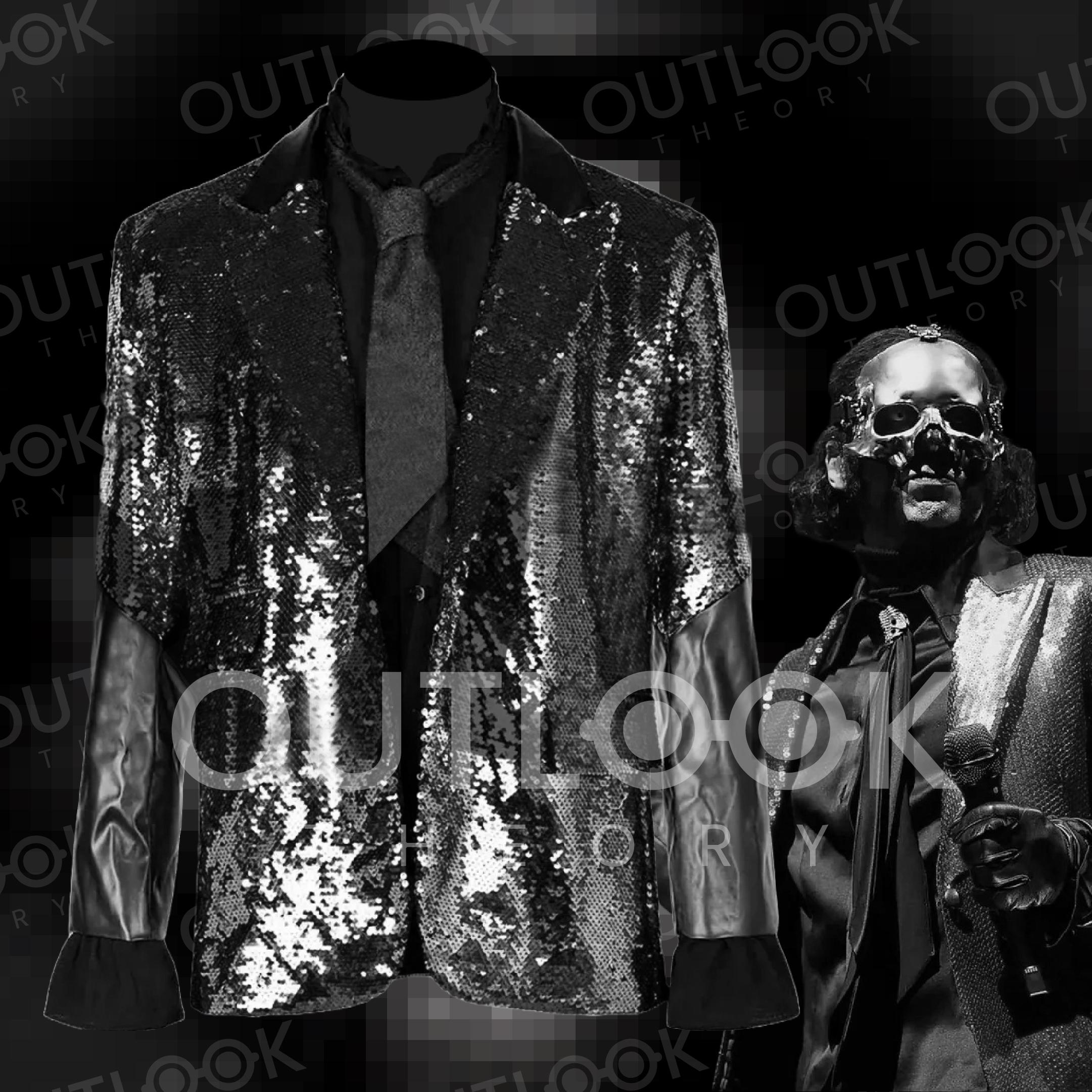 Papa Emeritus Cosplay Blazer | Ghost Band Rite Here Rite Now Jacket | Gothic Rock Concert Outfit | F You Patch Stagewear | Papa Costume Coat