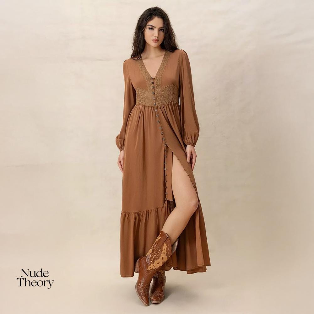 Lace Long Dress Cowboy Boots Floral Dress Cowboy Hat Cowboy Boots Dress  Outfits 20+ Outdoor Country Wedding Outfits With Cowboy