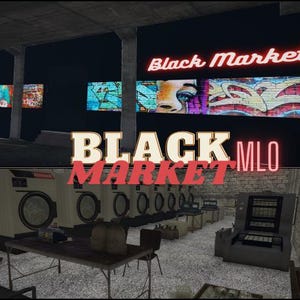 FiveM Black Market MLO: Underground Criminal Hideout, 5 Rooms